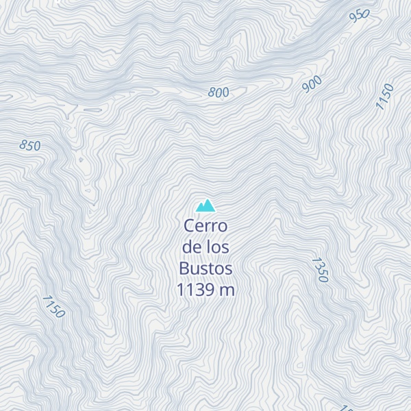Map of Cerro de los Bustos