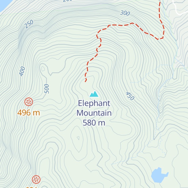 Map of Elephant Mountain