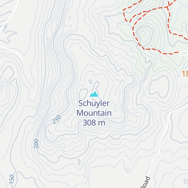 Map of Schuyler Mountain