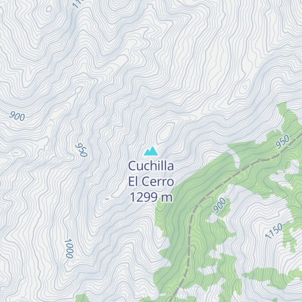 Map of Cuchilla El Cerro