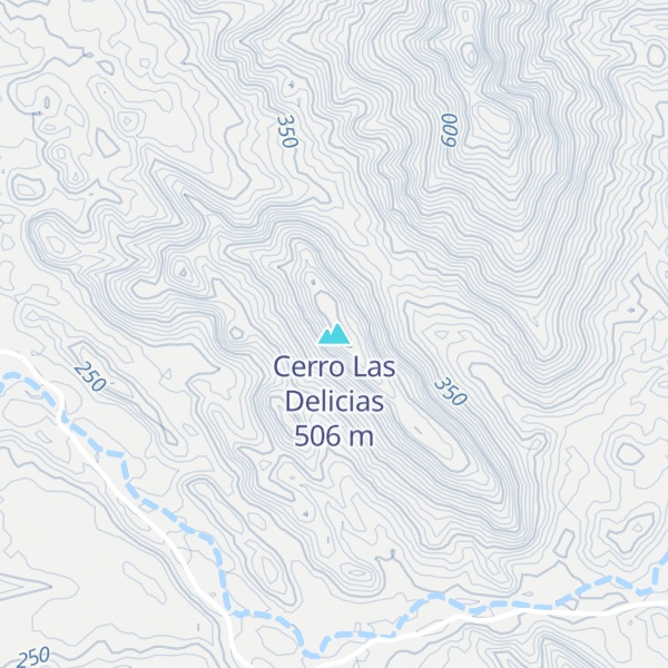 Map of Cerro Las Delicias