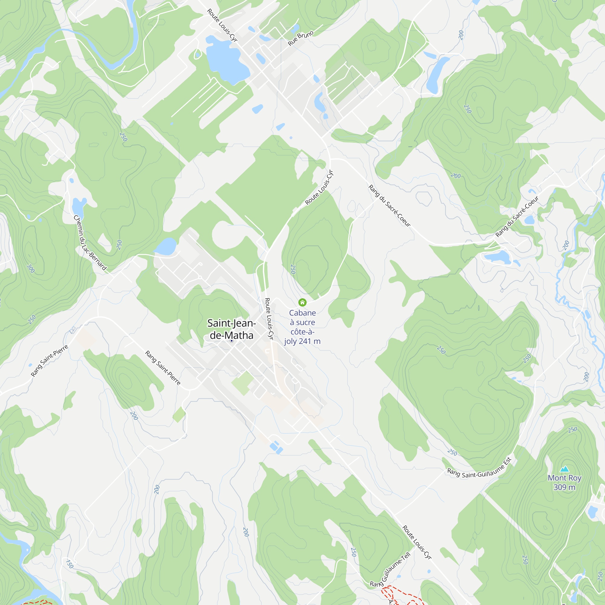 Cabane à sucre côte-à-joly map