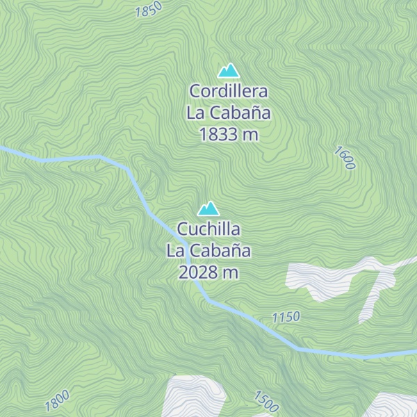 Map of Cuchilla La Cabaña