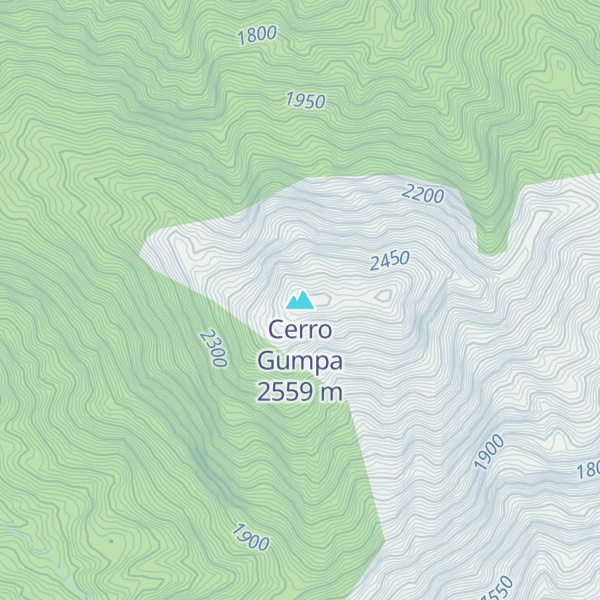 Map of Cerro Gumpa