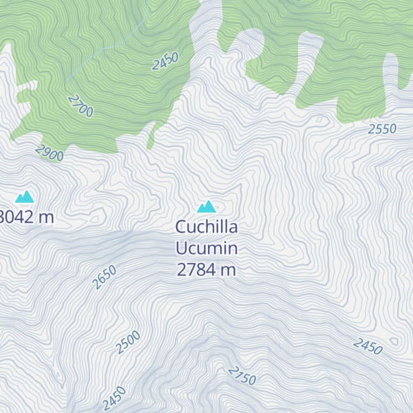Map of Cuchilla Ucumin