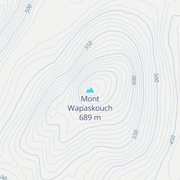 Map of Mont Wapaskouch