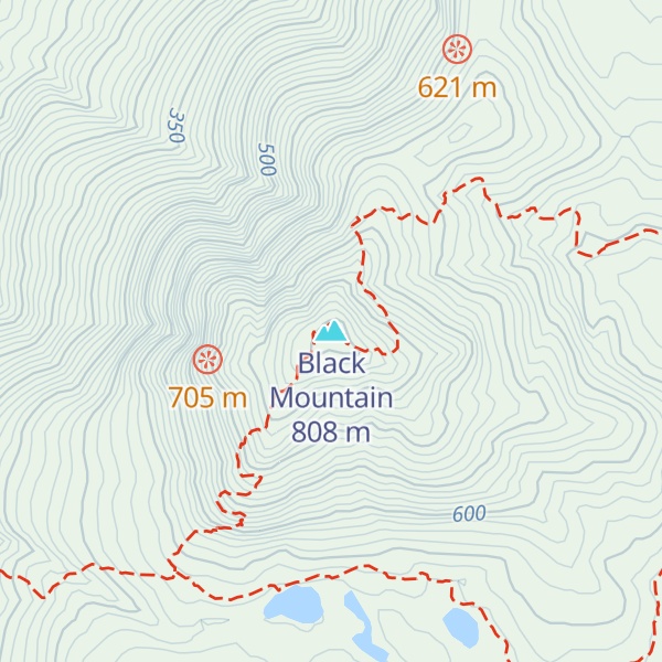 Map of Black Mountain