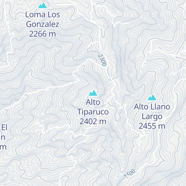 Map of Alto Tiparuco