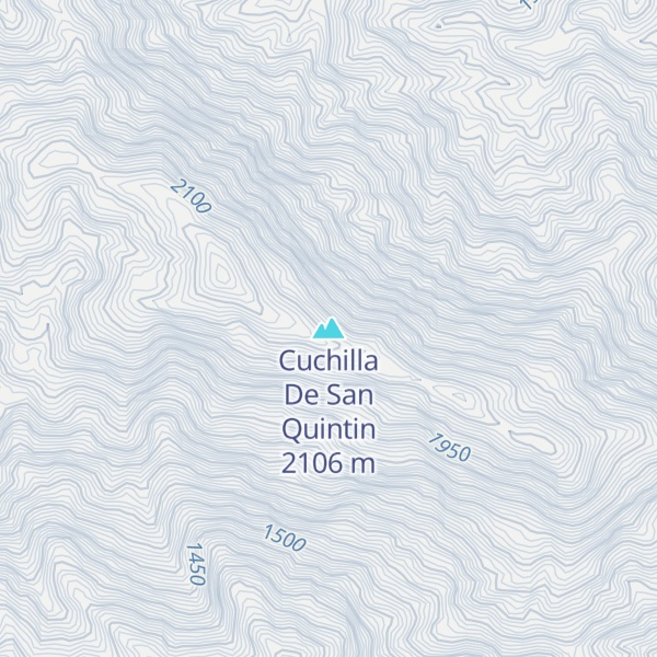 Map of Cuchilla De San Quintin