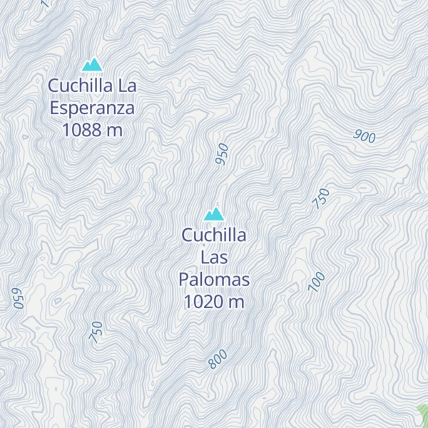 Map of Cuchilla Las Palomas