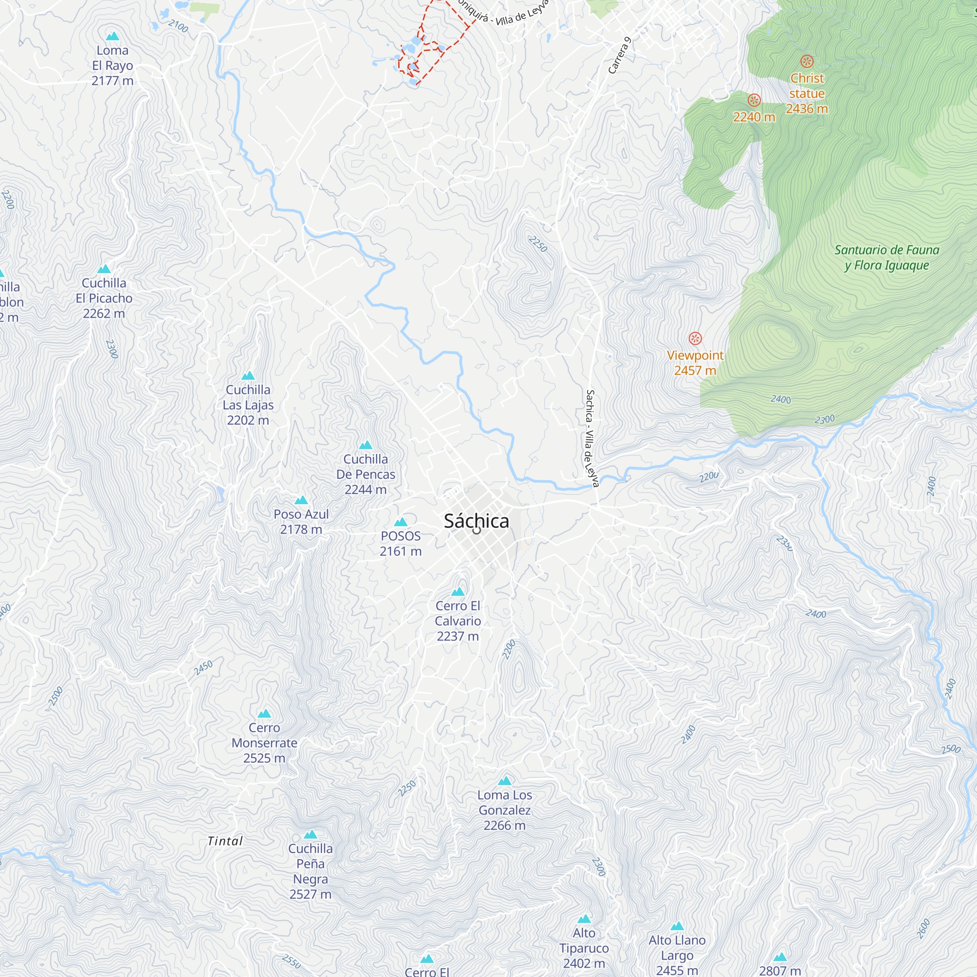 Cabaña Villa Lucía map