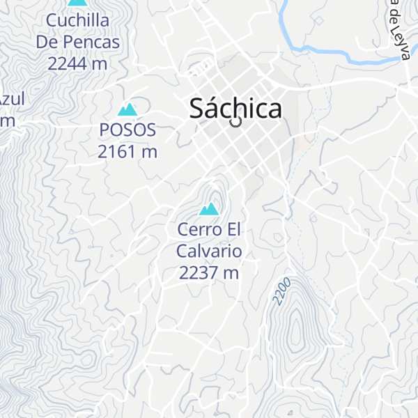 Map of Cerro El Calvario