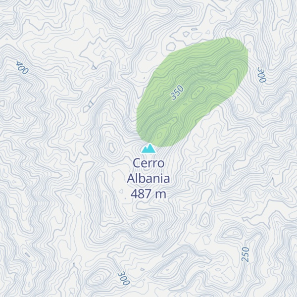 Map of Cerro Albania