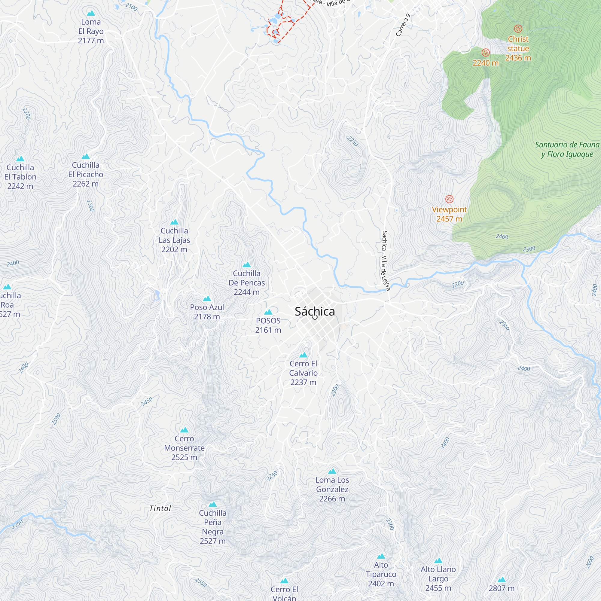 Cabañas Ojo de agua map