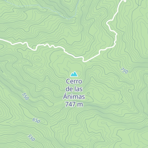 Map of Cerro de las Ánimas