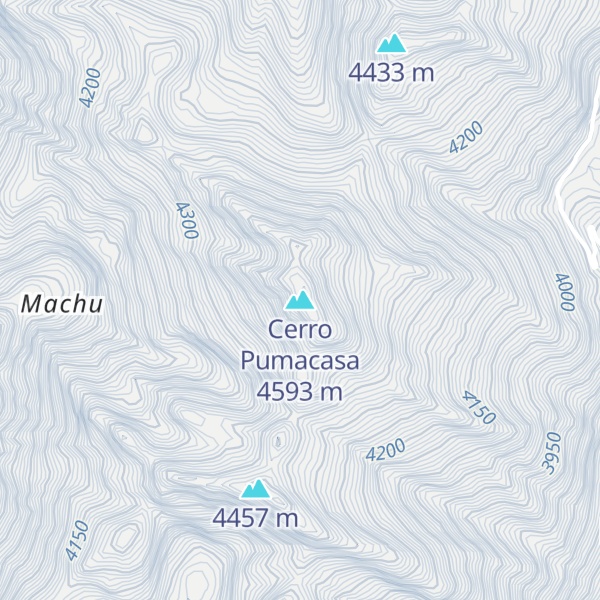 Map of Cerro Pumacasa