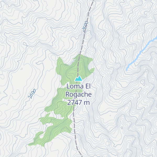 Map of Loma El Rogache