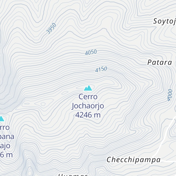 Map of Cerro Jochaorjo