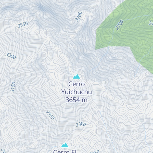 Map of Cerro Yuichuchu