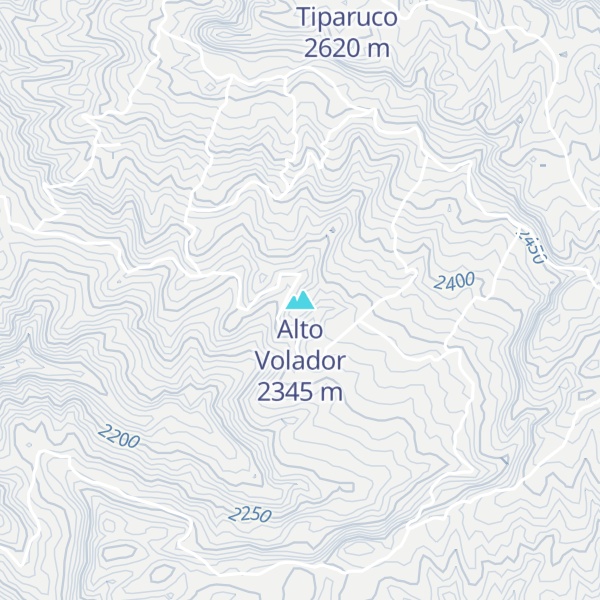 Map of Alto Volador