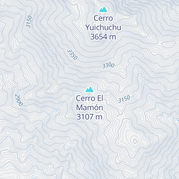 Map of Cerro El Mamón