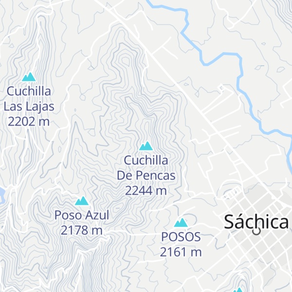 Map of Cuchilla De Pencas