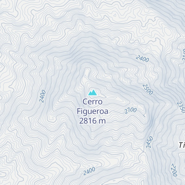 Map of Cerro Figueroa