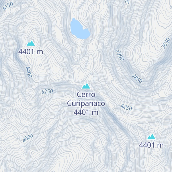 Map of Cerro Curipanaco