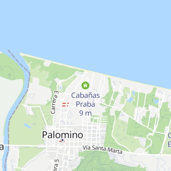 Map of Cabañas Praba