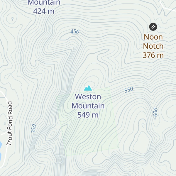 Map of Weston Mountain