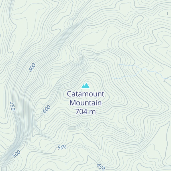 Map of Catamount Mountain