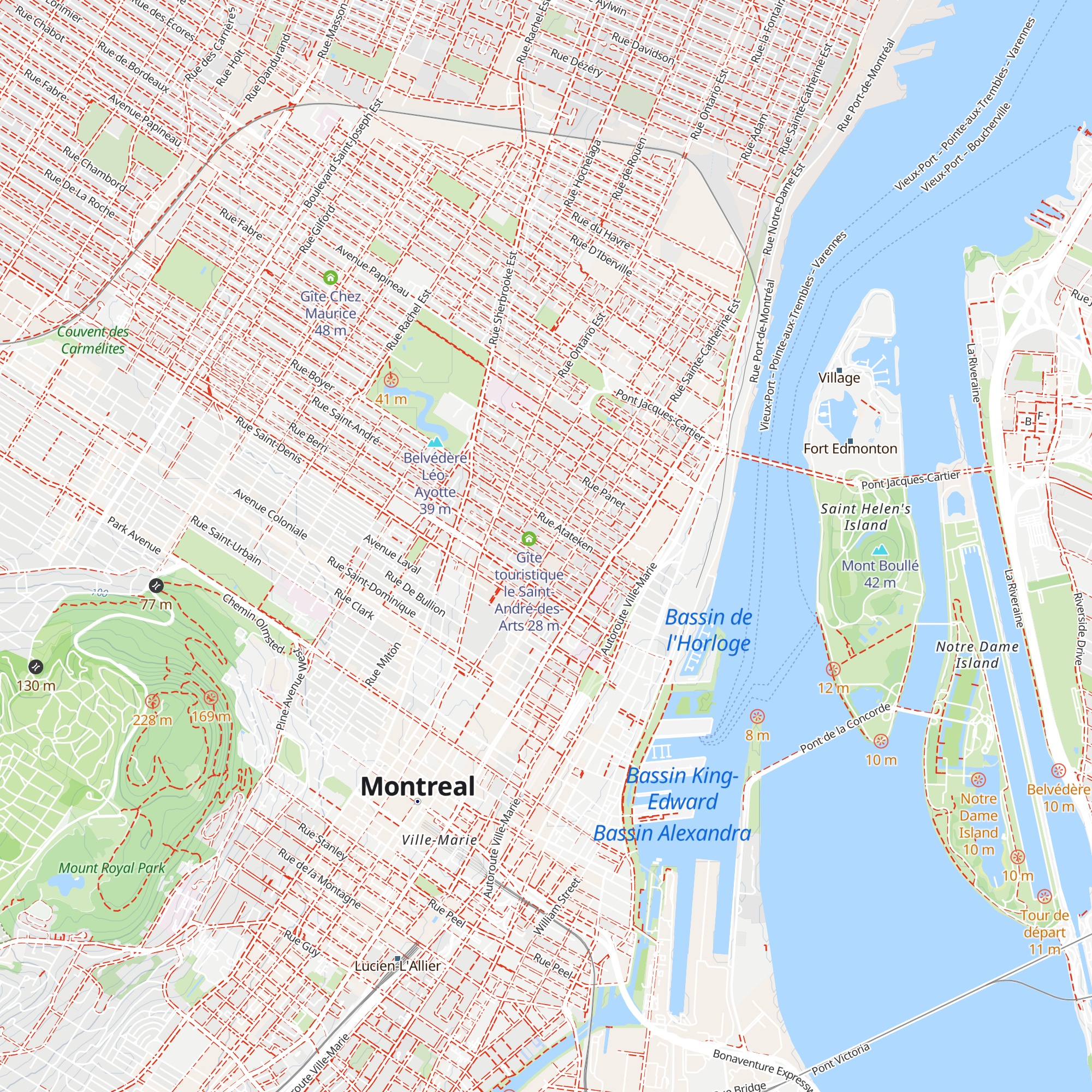 Gîte le chasseur map
