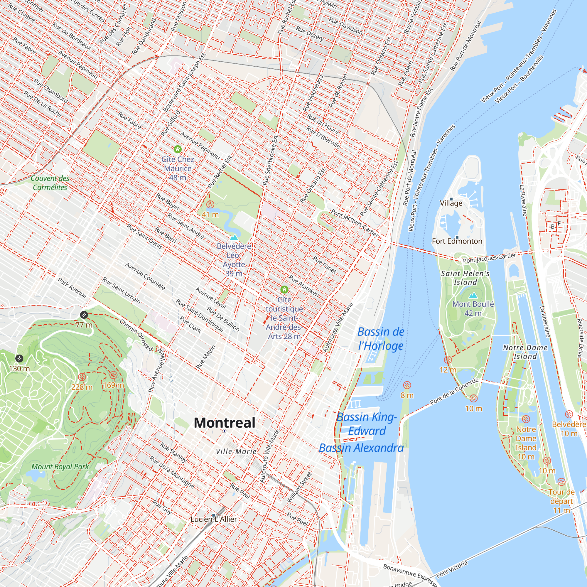 Gîte le chasseur map