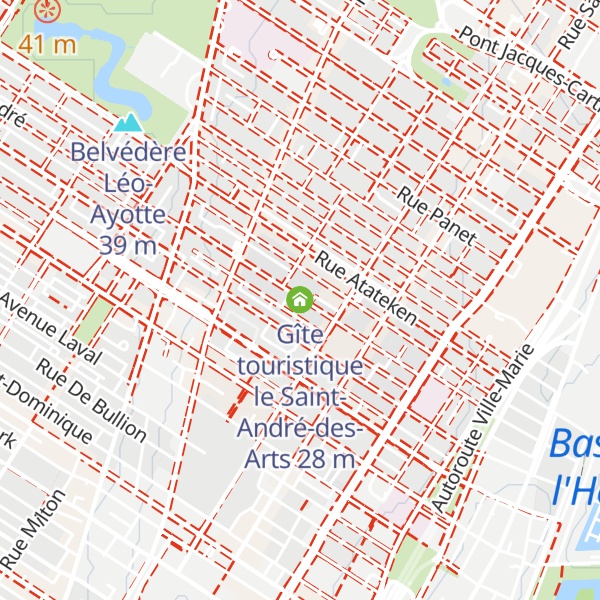 Map of Gîte touristique le Saint-André-des-Arts