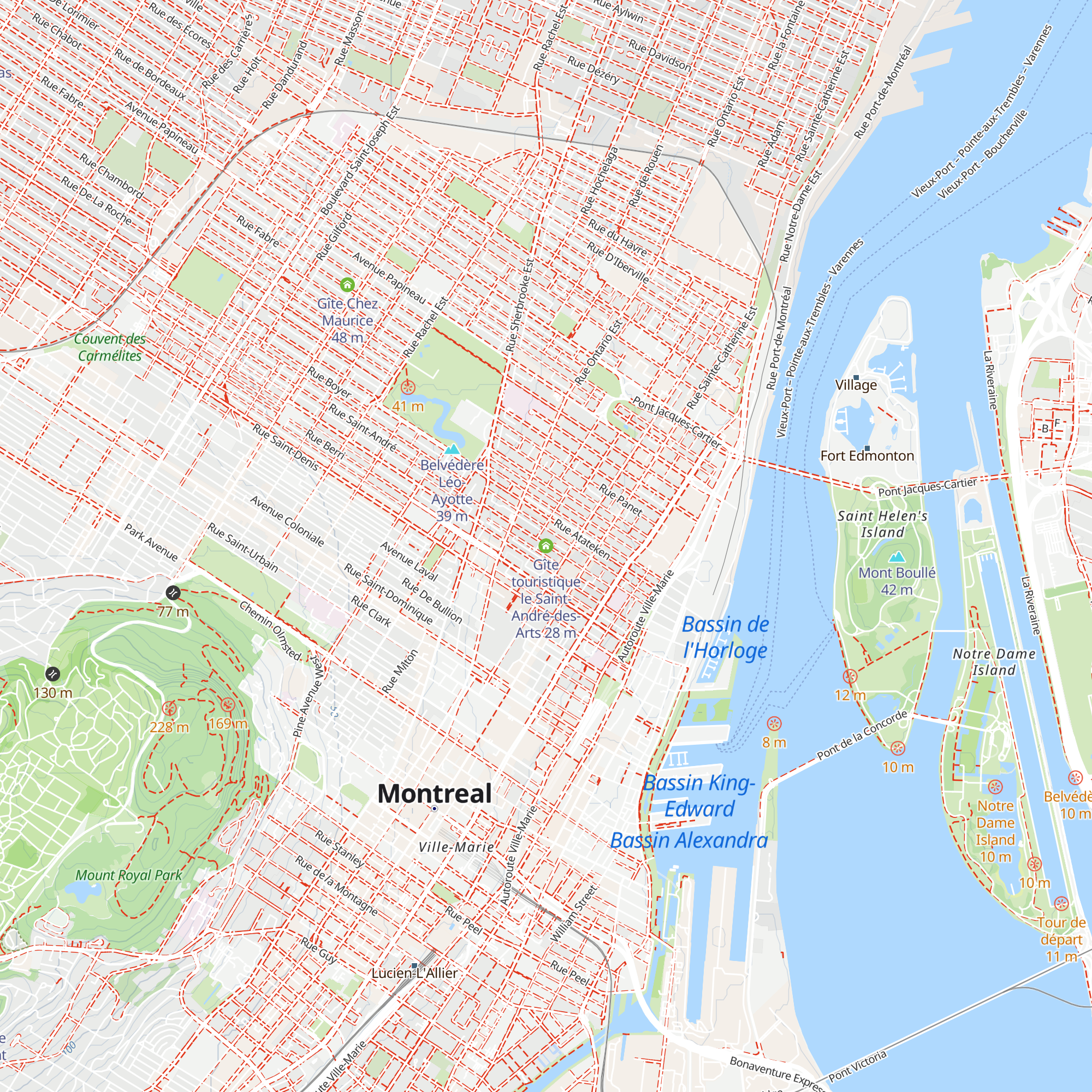 Gîte touristique le Saint-André-des-Arts map