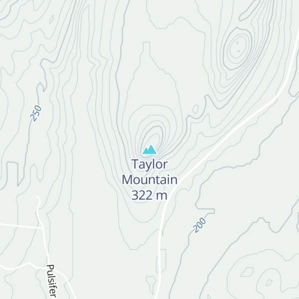 Map of Taylor Mountain