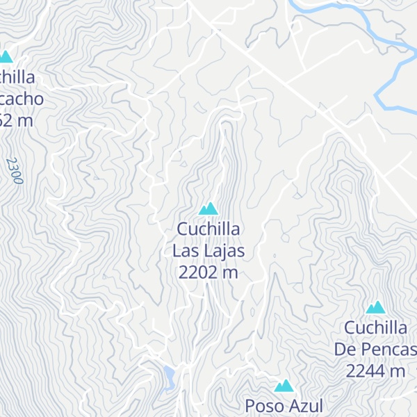 Map of Cuchilla Las Lajas
