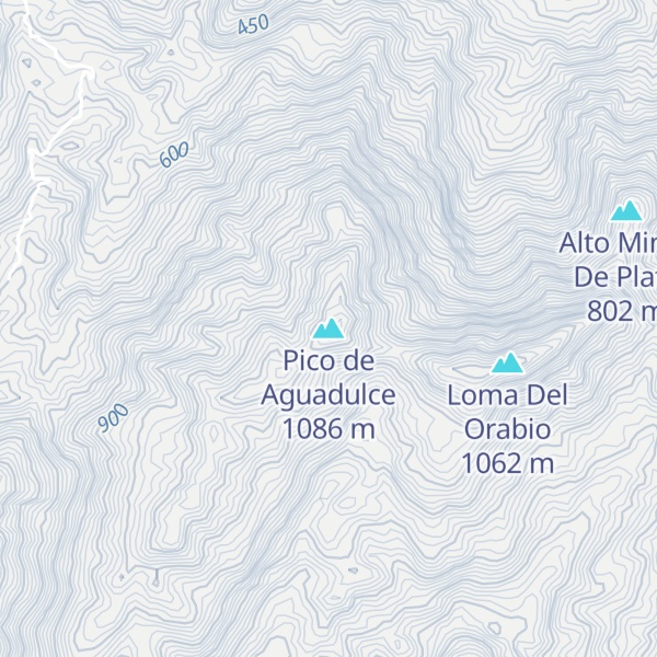 Map of Pico de Aguadulce