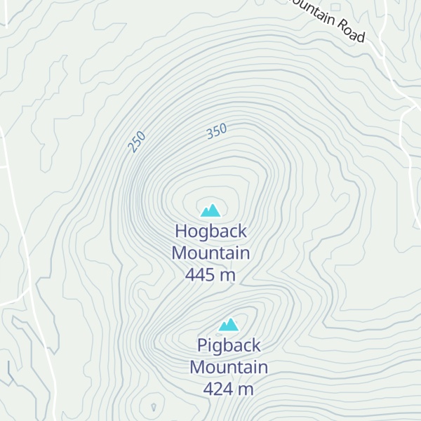 Map of Hogback Mountain