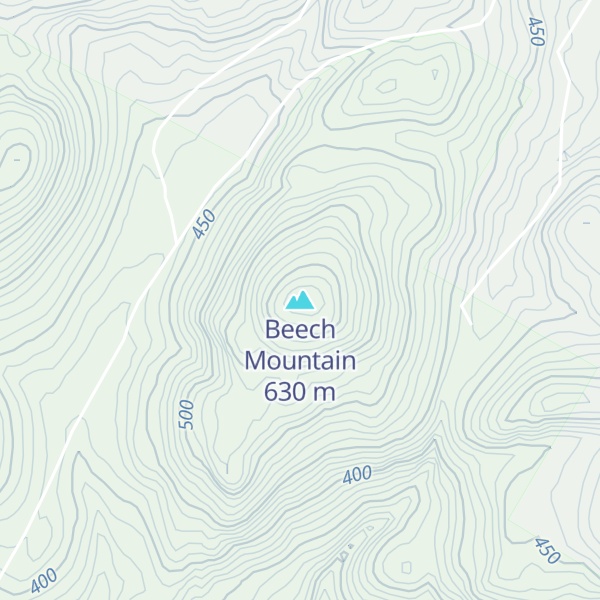 Map of Beech Mountain