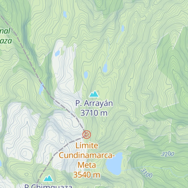 Map of P. Arrayán