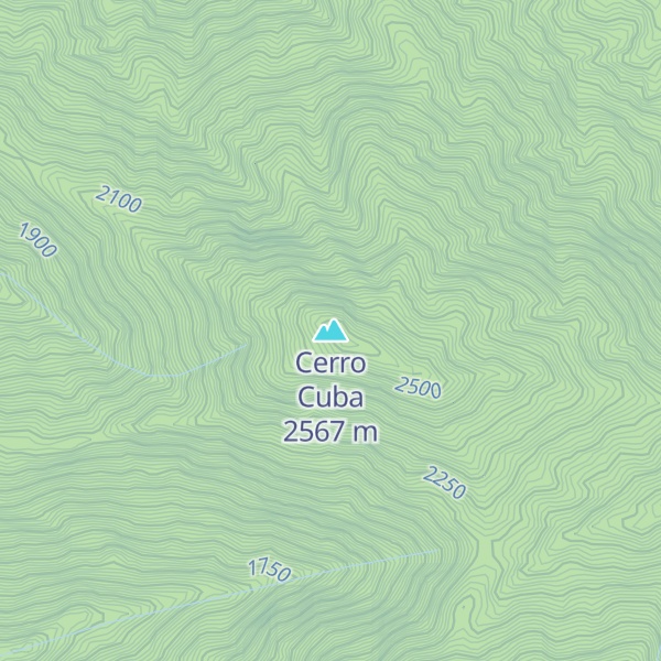 Map of Cerro Cuba