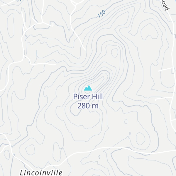 Map of Piser Hill