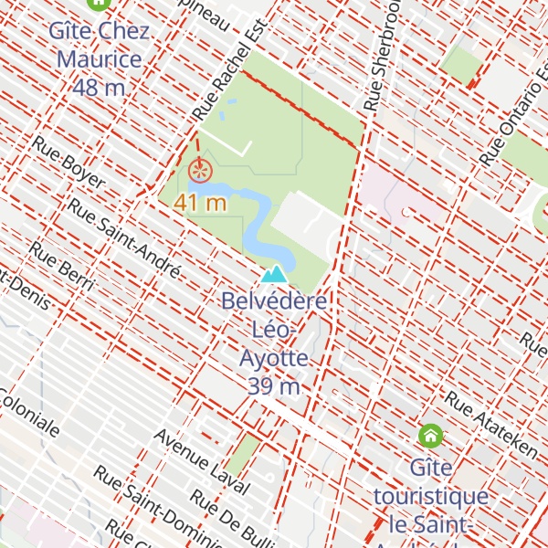 Map of Belvédère Léo-Ayotte