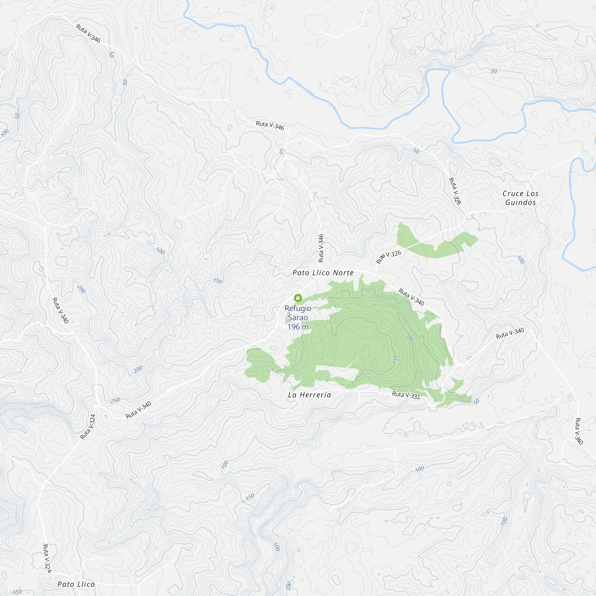 Refugio Sarao map
