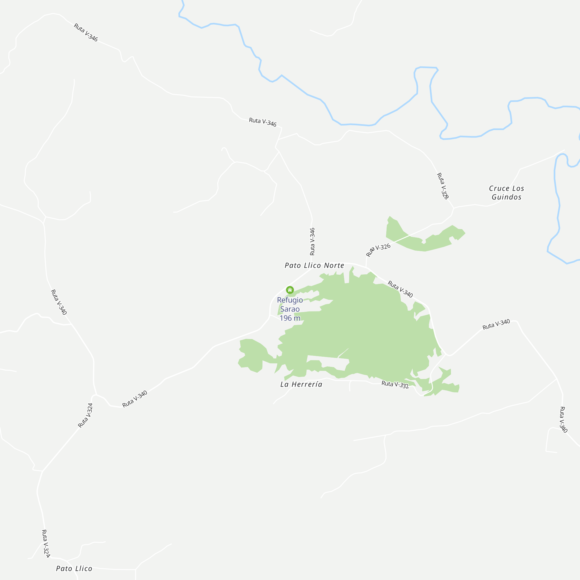 Refugio Sarao map