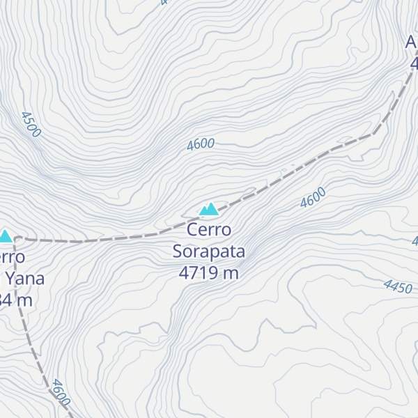 Map of Cerro Sorapata