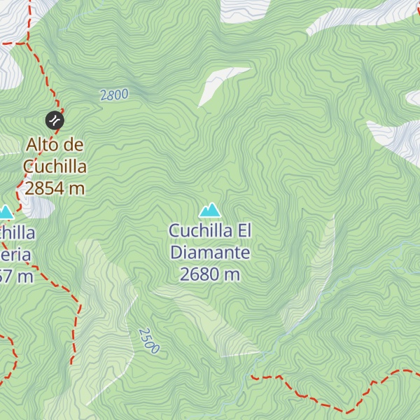 Map of Cuchilla El Diamante