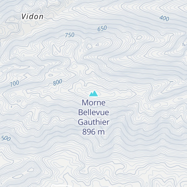 Map of Morne Bellevue Gauthier