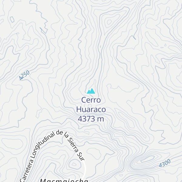 Map of Cerro Huaraco